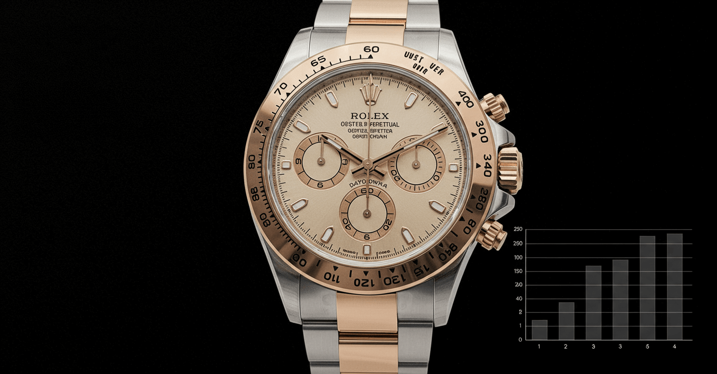 Precious Metal Rolex Daytona Market Analysis: White Gold & Pink Gold Price Appreciation cover